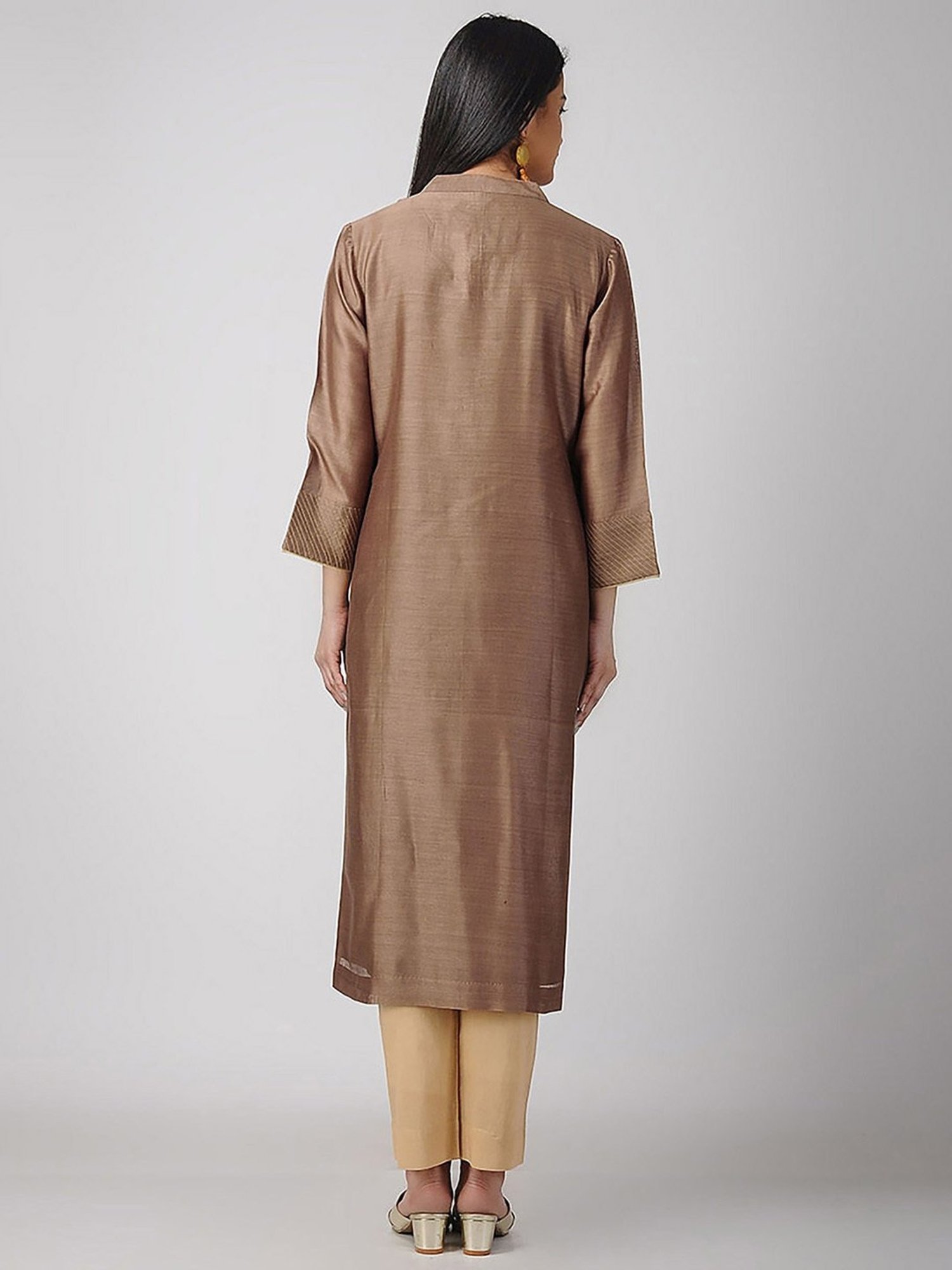 Smriti Gupta Rozanna Brown Kurta