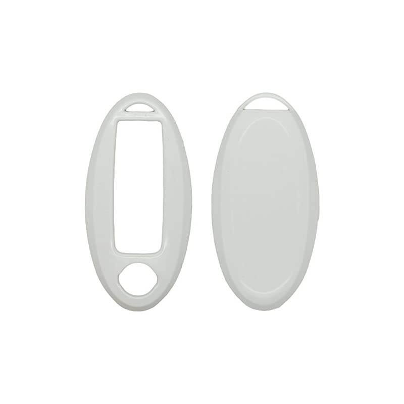 Paint PVC Color Shell Cover Hard Case Holder Compatible with NISSAN Smart Remote Key Fob SV0500 White