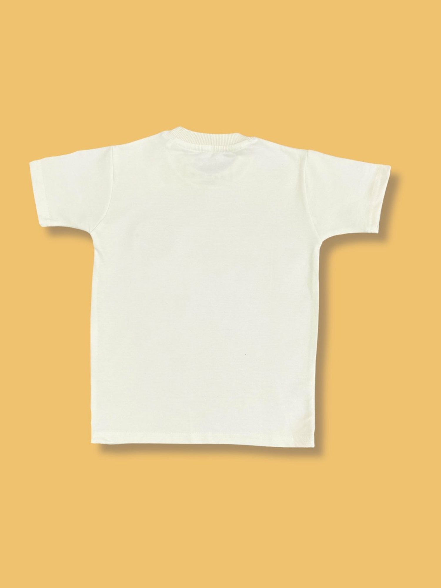 Tippy Top Kids White Self Design T-Shirt