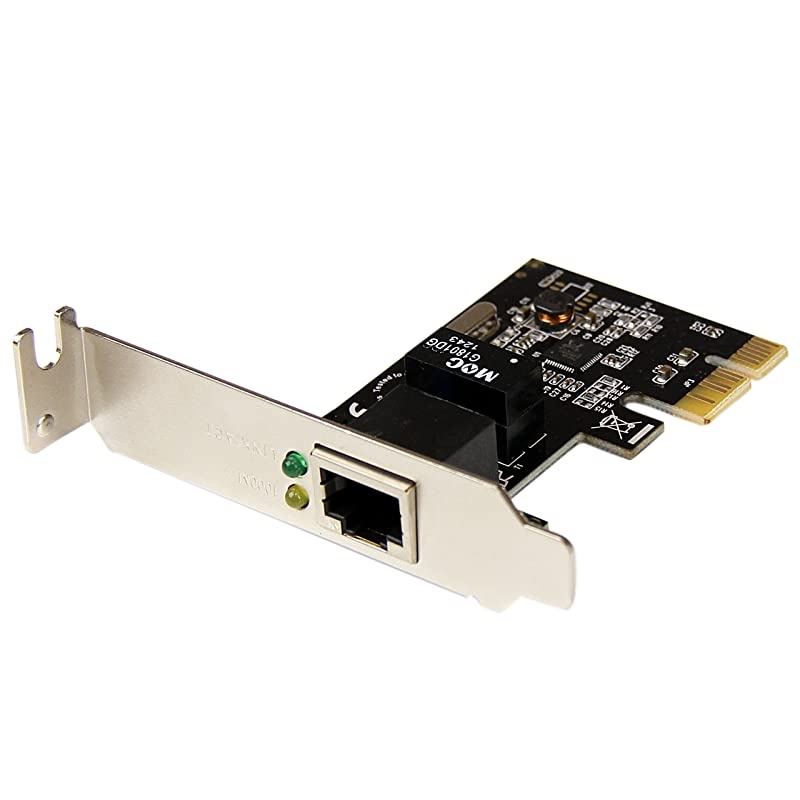 1 Port PCIe Network Card Low Profile RJ45 Port Realtek RTL8111H Chipset Ethernet Network Card NIC Server Adapter Network Card ST1000SPEX2L