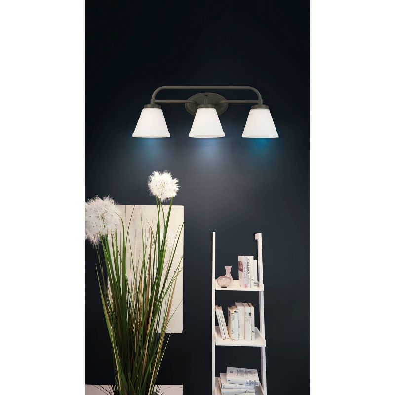 Mayview 3 Vanity Light Bronze/White - EGLO