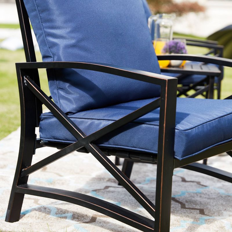 5pc Steel Frame Patio Seating Set - Patio Festival
