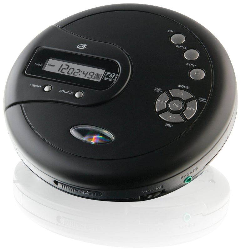 GPX PC332B Portable CD Player with Anti_Skip Protection, FM Radio and Stereo Earbuds _ Black _Discontinued by Manufacturer_