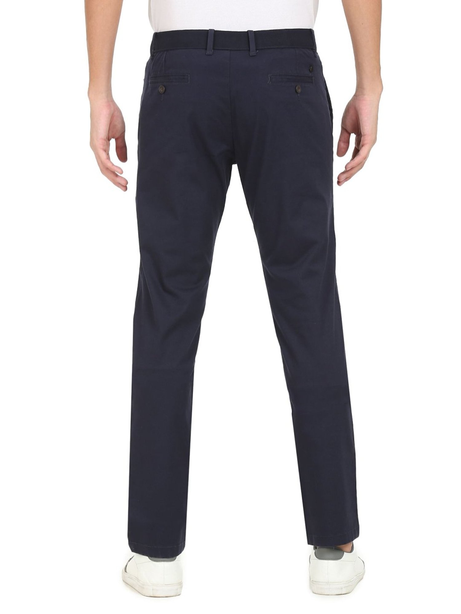 WES Casuals by Westside Olive Relaxed-Fit Mid-Rise Cotton Blend Joggers