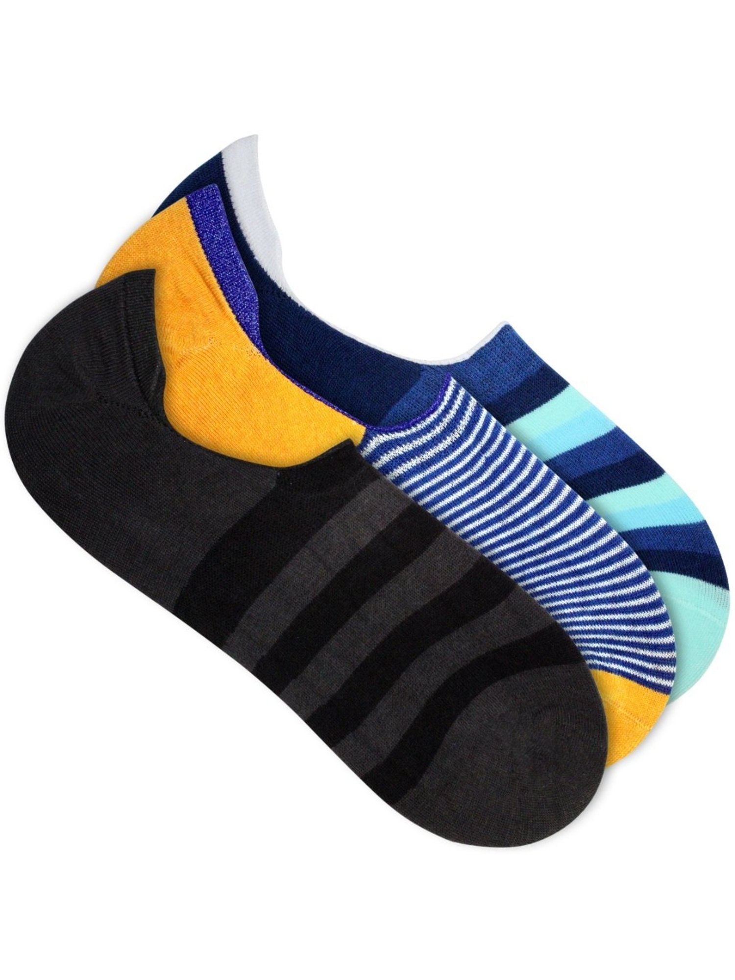 Man Arden Multicolor Striped Socks - Set of 3
