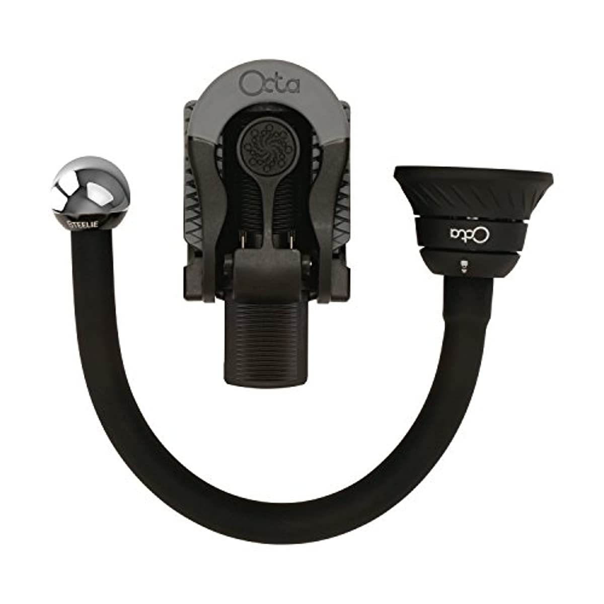 Nite Ize Original Steelie Bendable Arm + Ratcheting Clamp Kit - Magnetic Smartphone Gooseneck Clamp Mounting System with 2x Holding Power and Restickable Magnet Adapter