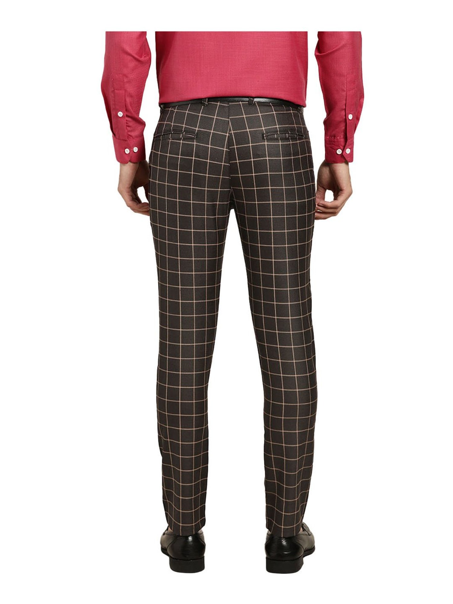 Sojanya Black & Beige Checks Trousers