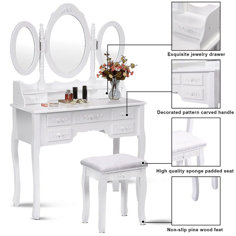 Canton Vanity Set Brown/Red - HOMES: Inside + Out