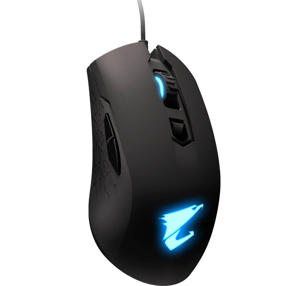 GIGABYTE AORUS RGB 16000 dpi Optical Sensor Fully Programmable and Saved Onboard 16.7M Customizable Lighting Gaming Mouse - GM-AORUS M5