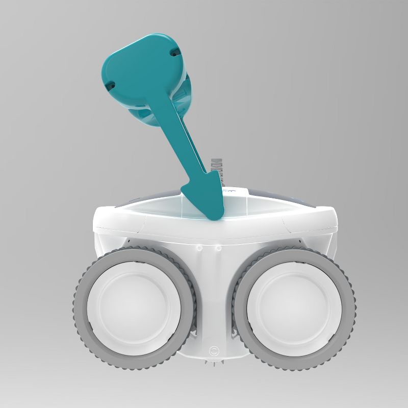 Aquabot Emerald 200 APP Automatic Dual PVC Brush Robot Universal In Ground Pool Cleaner Machine w/ 4D Ultra Fine Microfiber Filtration & 52 Foot Cord