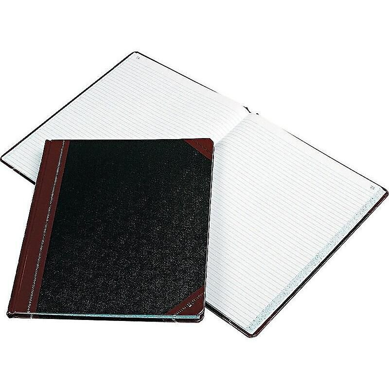 Boorum & Pease Record Ruled Book Black Cover 150 Pages 10 1/8 x 12 1/4 16021215F