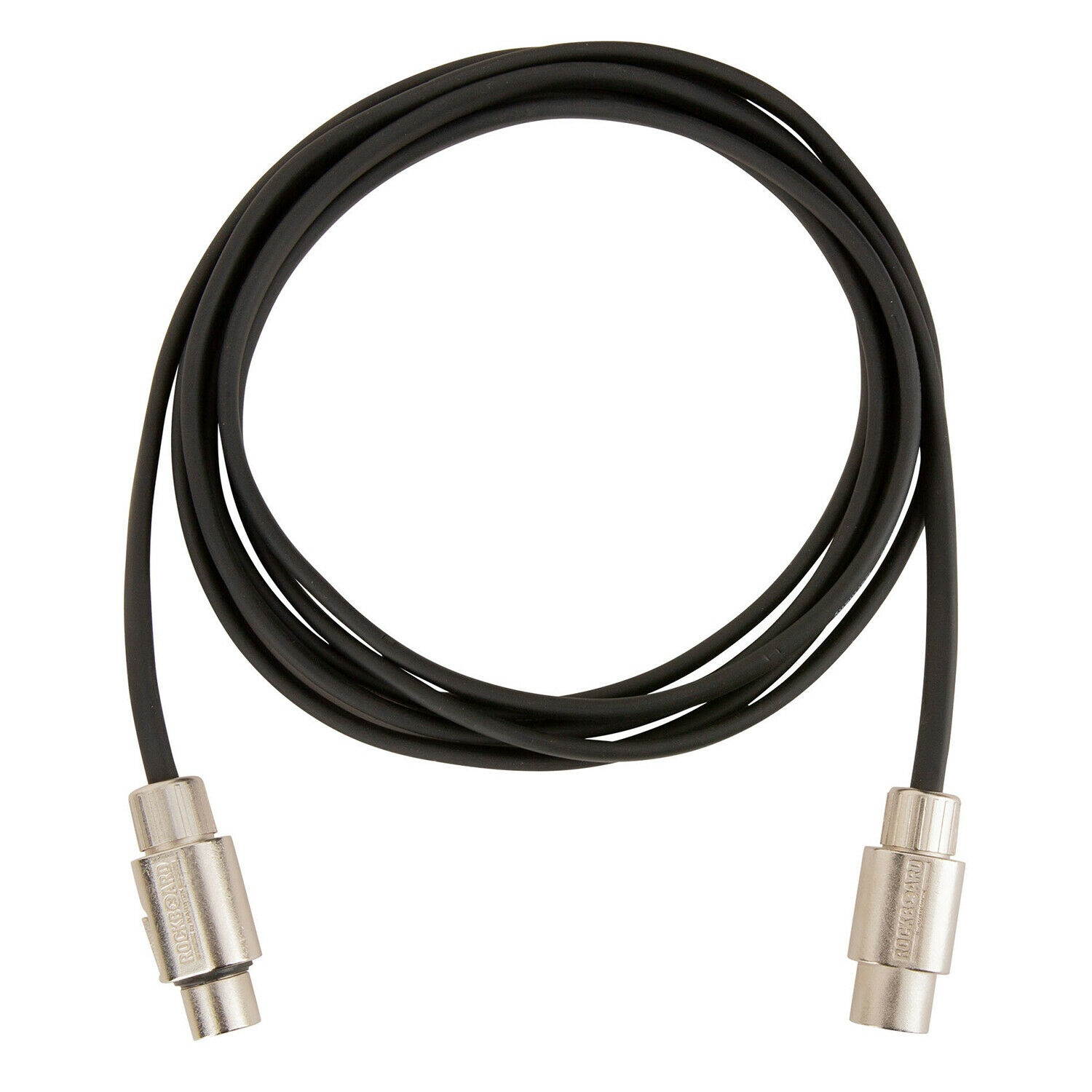 Rockboard RBO CAB F XLR 300 BK Flat XLR Cable, 300 cm / 10ft, Black