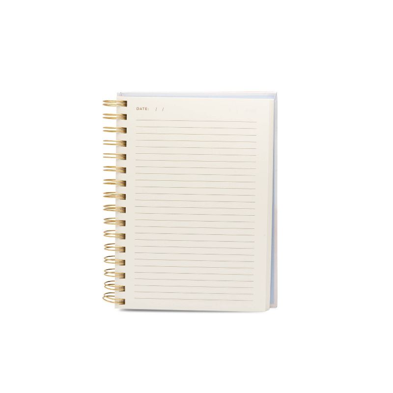 Twin Wire Lined Journal Spoonful of Faith Woman with Rings - DesignWorks Ink