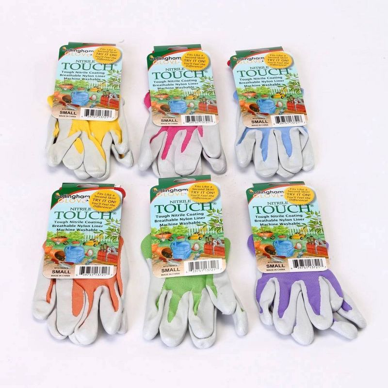 Bird's Choice Atlas Glove NT370A6S Nitrile Touch Gloves Small, Green