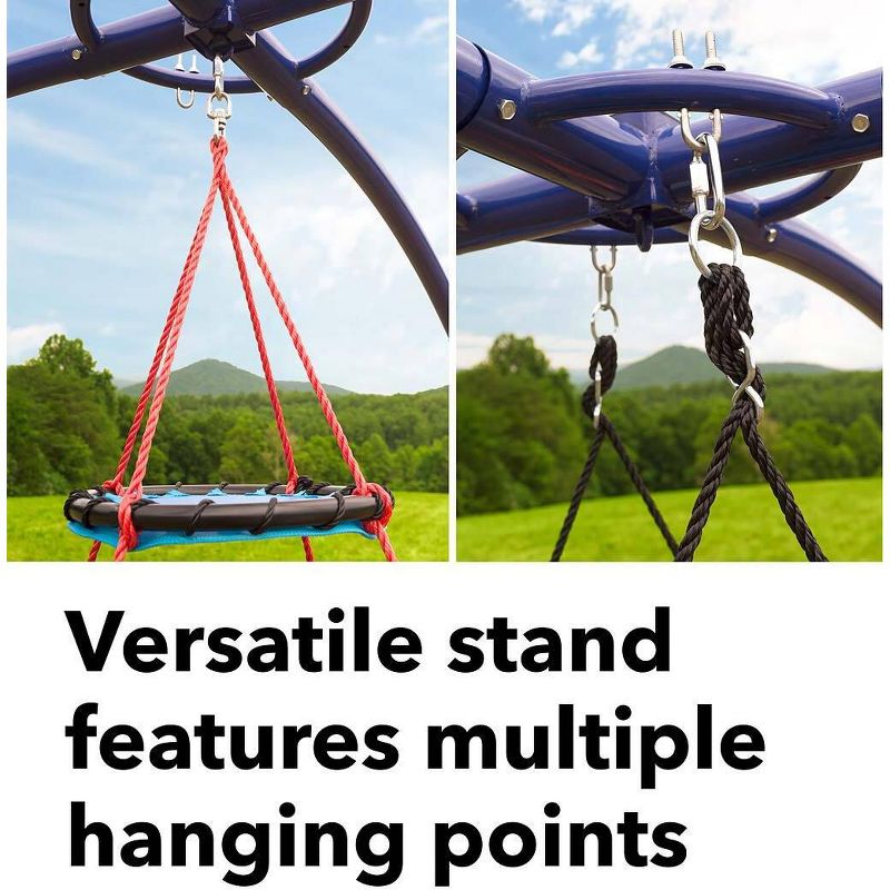 HearthSong Backyard Multi-Use Free Movement Sky Dome Swing Stand for Hanging Swings