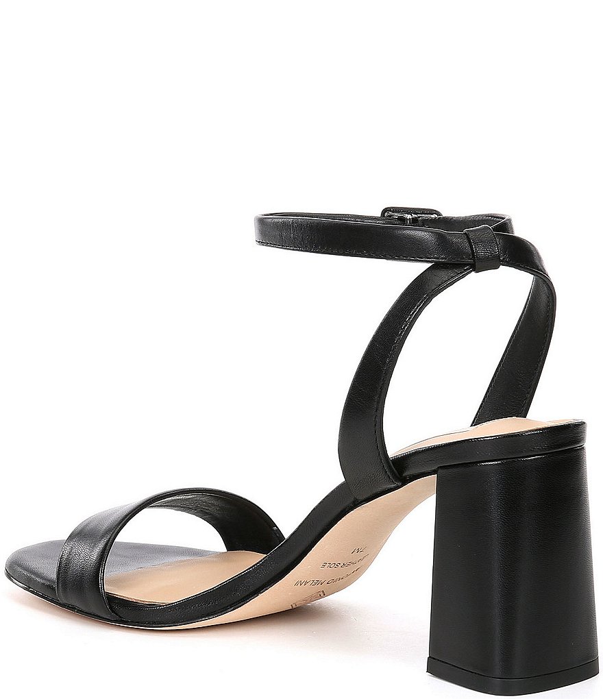 Antonio Melani Gwyn Square Toe Leather Ankle Strap Dress Sandals