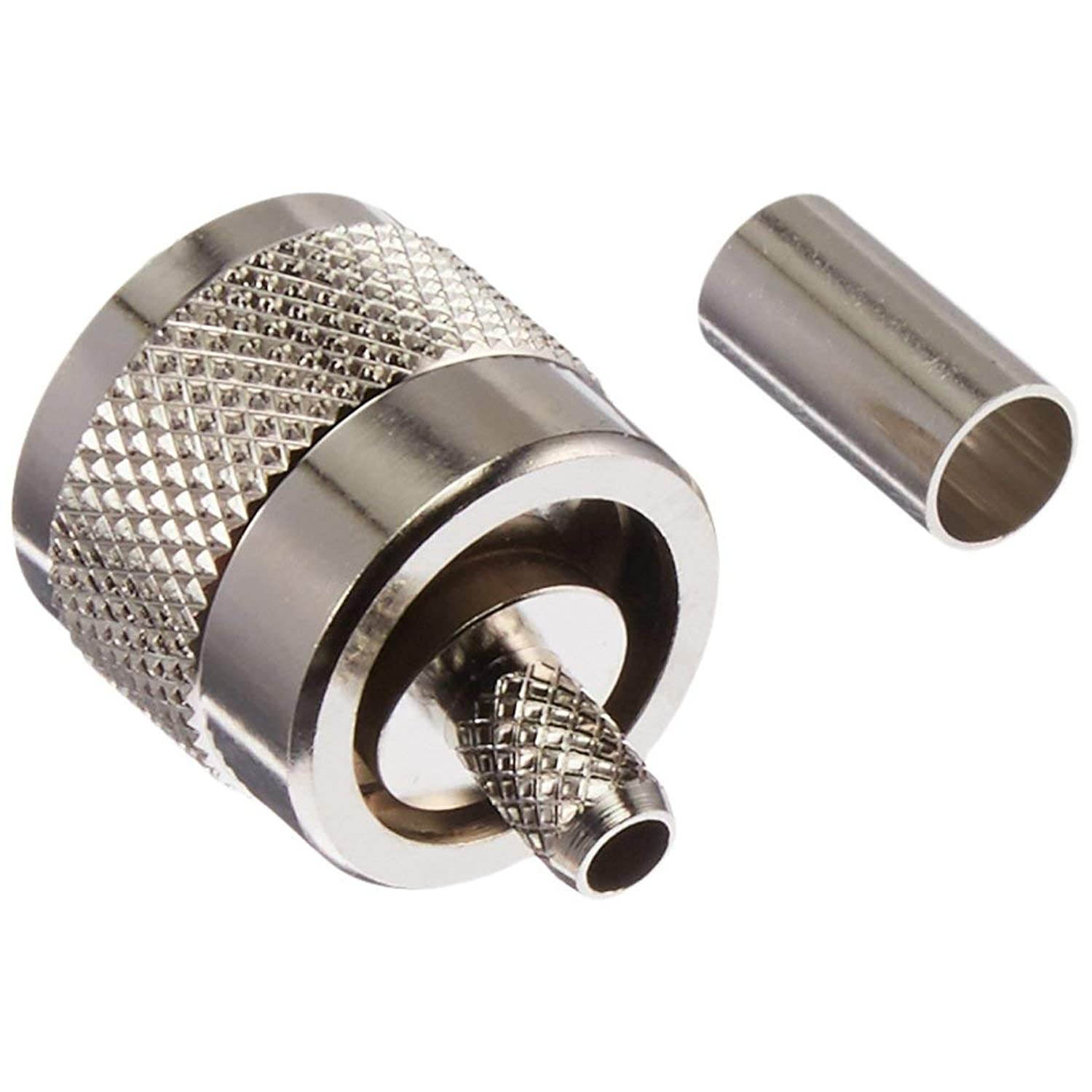 MPD Digital CB-BFKY-KHCD UHF Male PL-259 Coax Connector for RG58, RG400, RFI-195, LMR-195, Bag of 50