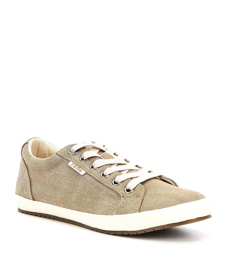 Taos Footwear Star Washed Canvas Lace-Up Sneakers