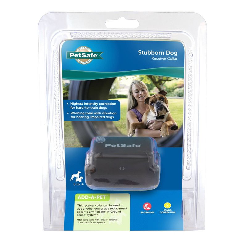 PetSafe Stubborn Adjustable Dog Receiver Collar - Black