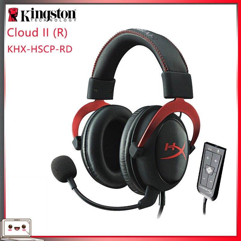 Original Kingston HYPERX Cloud Series  Gaming Headset or Sound card Compatible With PC/Xbox One/PS4 Earphone Headphones