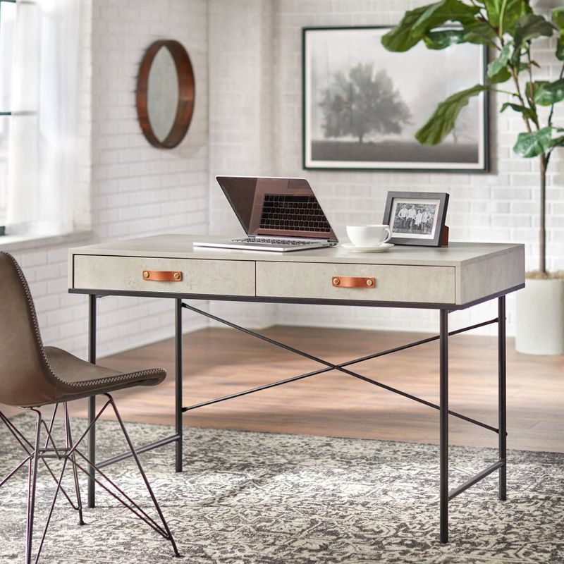 Augusta Vintage Desk Gray - Buylateral