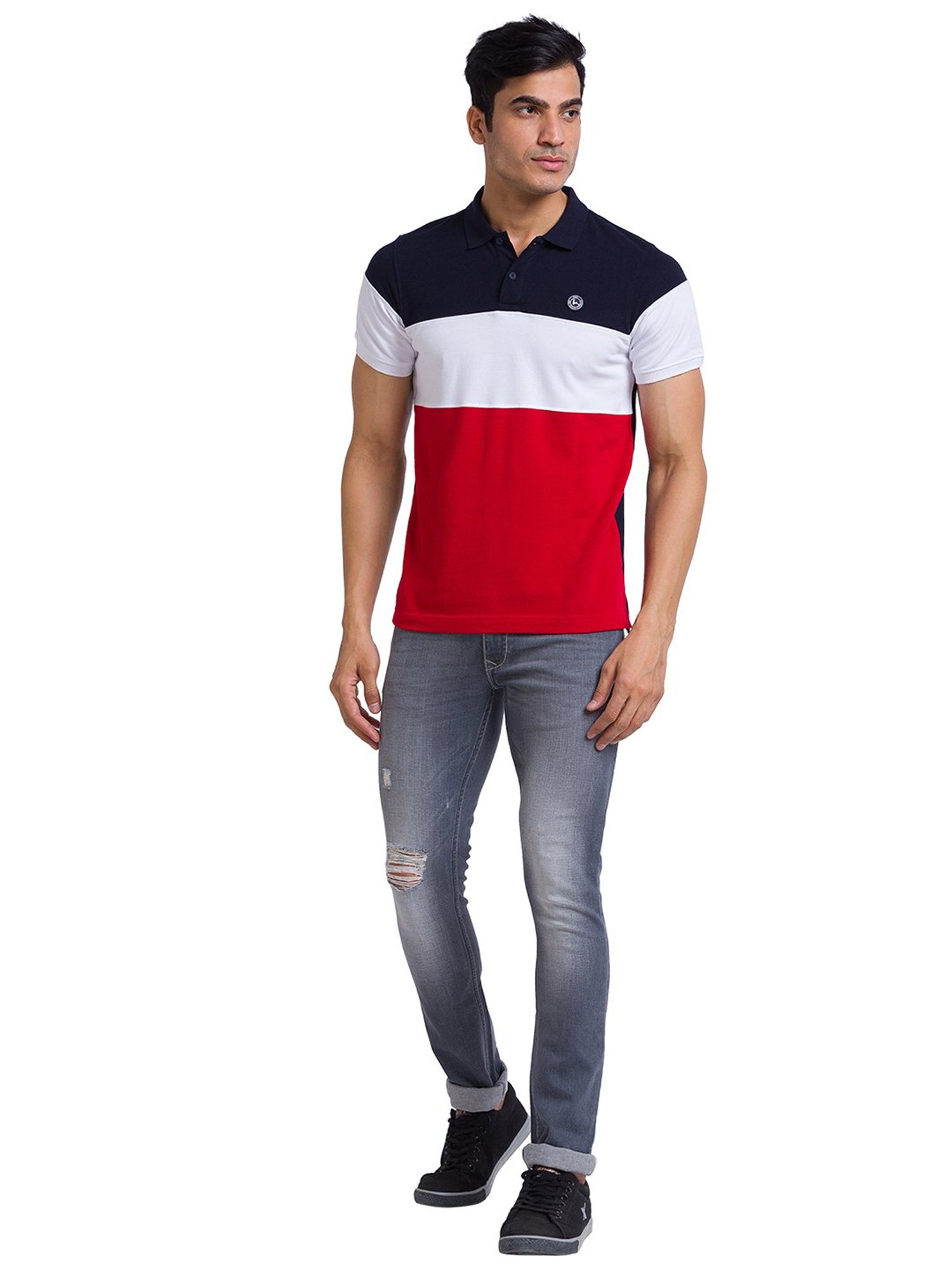 Parx Multicolor Regular Fit Polo T-Shirt