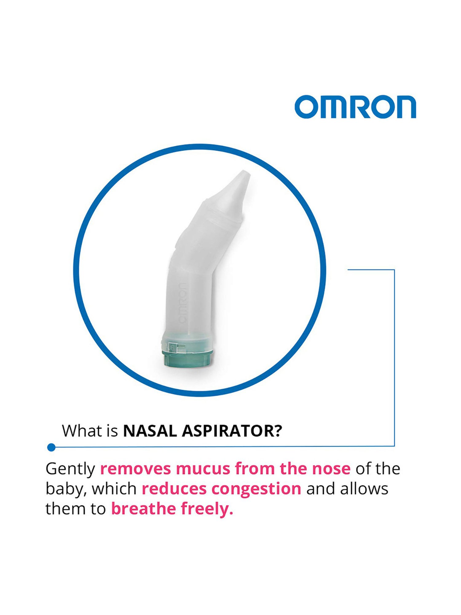 Omron NEC-301 Duo Baby 2-in-1 Compressor Nebulizer (White)