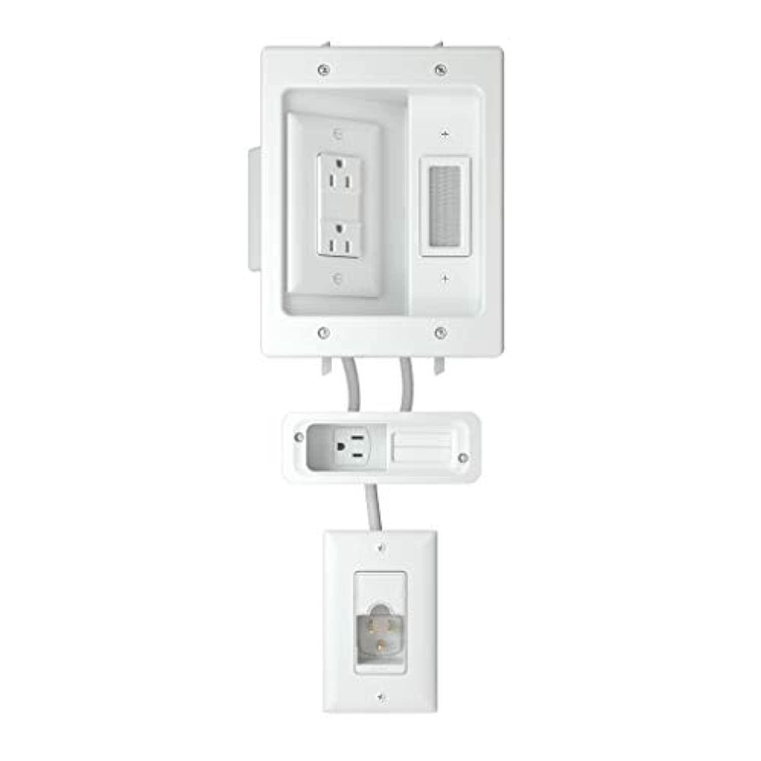 SANUS WSIWPSB1-W1 Ultimate In-Wall Cable Management Kit for Mounted TV & Soundbar