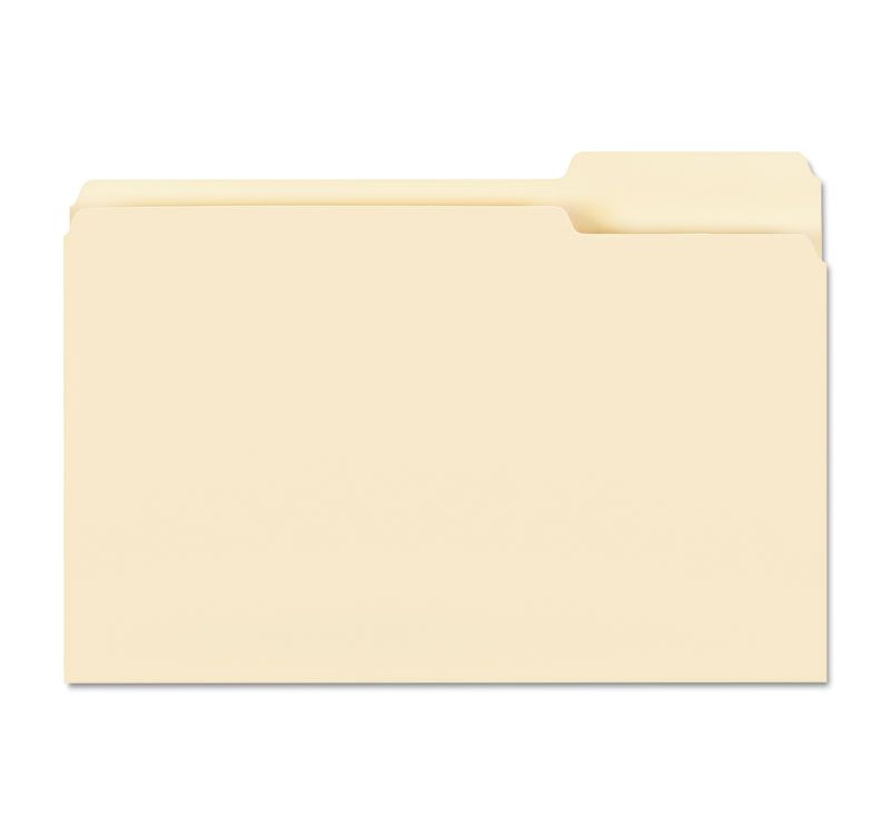 Smead Reinforced End Tab Fastener Folder Two Fasteners Letter Manila 50/BX 34105