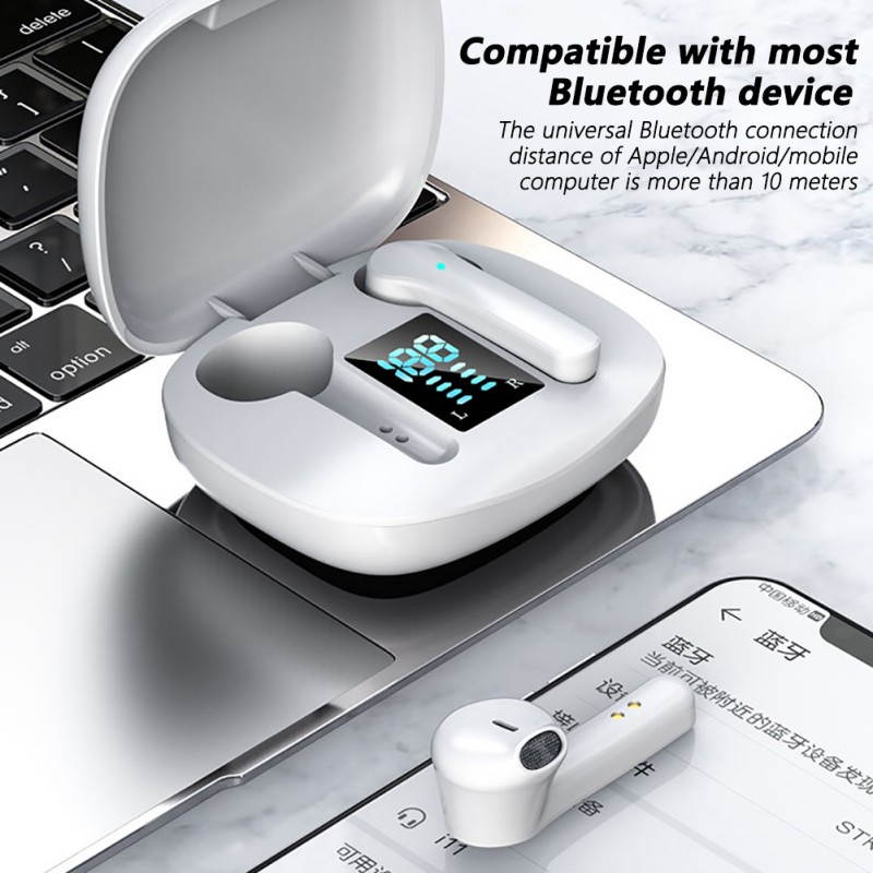 JS36 TWS In-ear Bluetooth Headset HiFi Music Stereo Earbuds Sports Gaming Noise Cancel Headphone With Microphone For All Phones