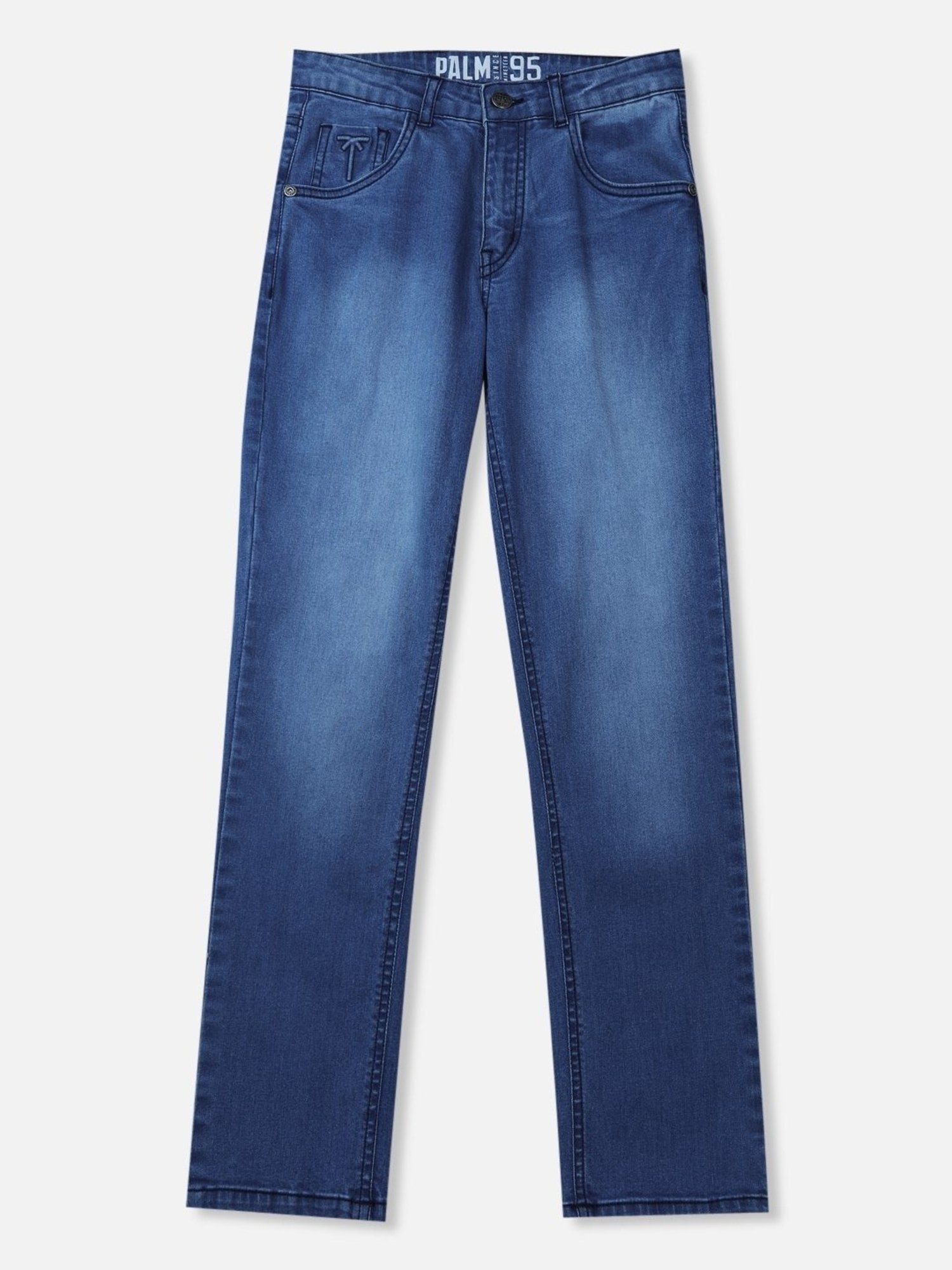 Palm Tree Boys Blue Washed Jeans