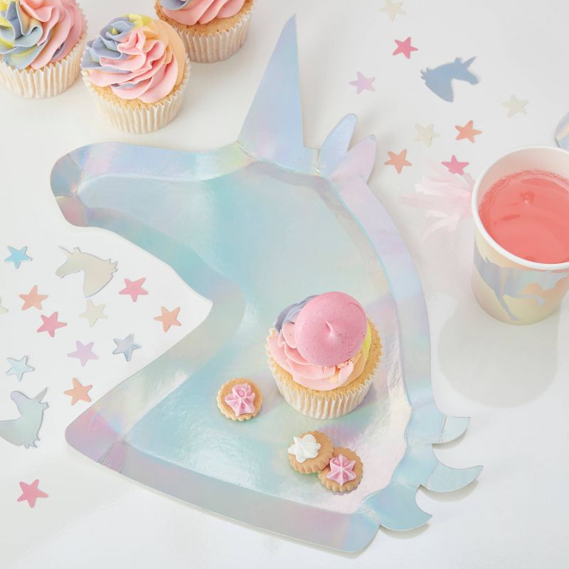 Unicorn Shaped Disposable Plates