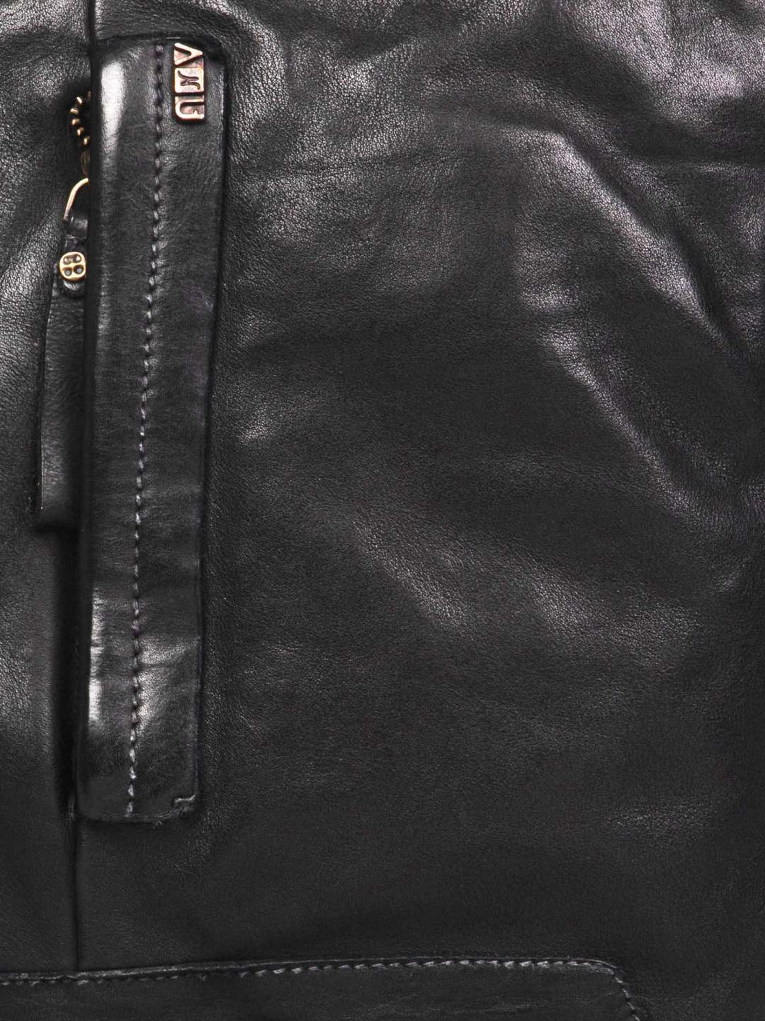 Art N Vintage Oliver Black Leather Solid Medium Cross Body Bag