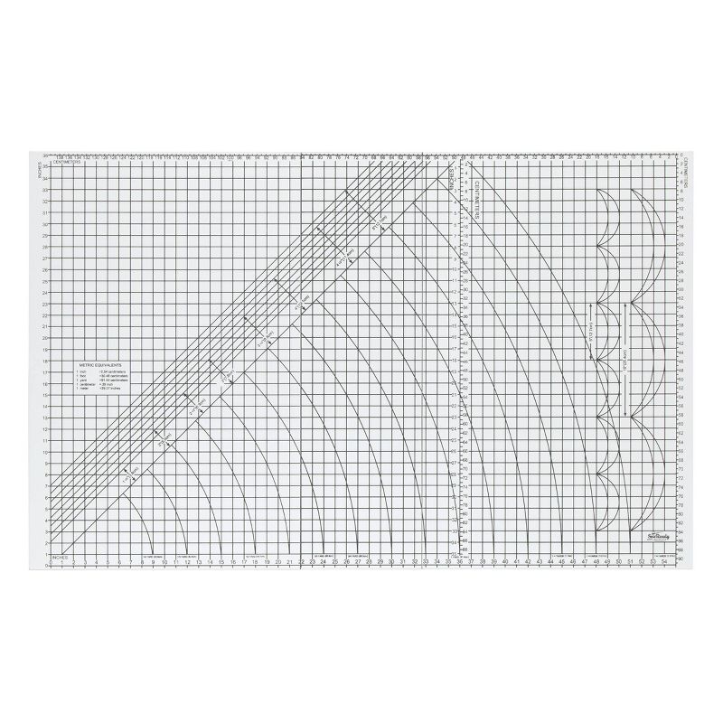 Cutting Table with Grid Silver/White - Sew Ready