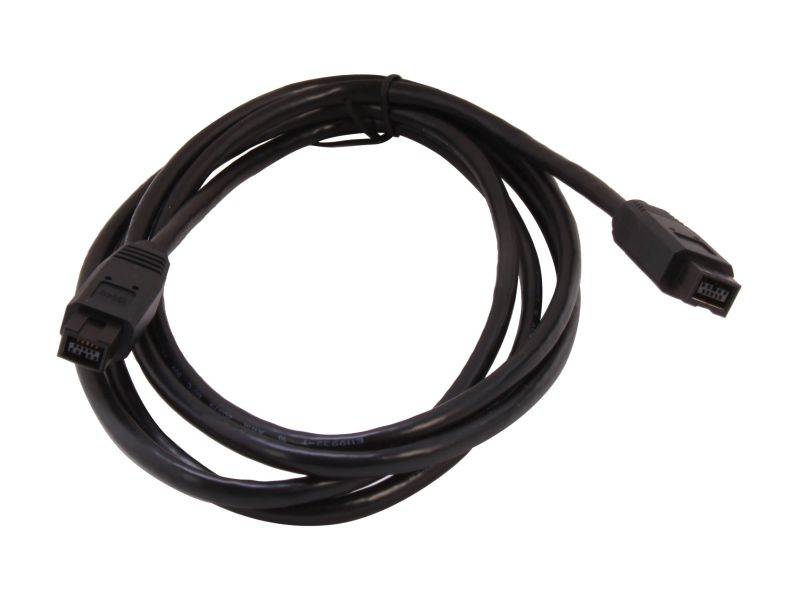 Micro Connectors, Inc. 6 feet Firewire Cable 1394B 9 Pin to 6 Pin (E07-238)