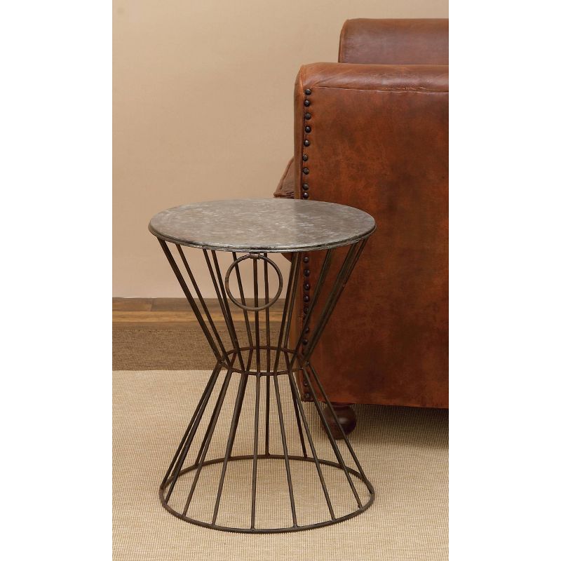 Wood Fiber Clay Patio Accent Table - Olivia & May