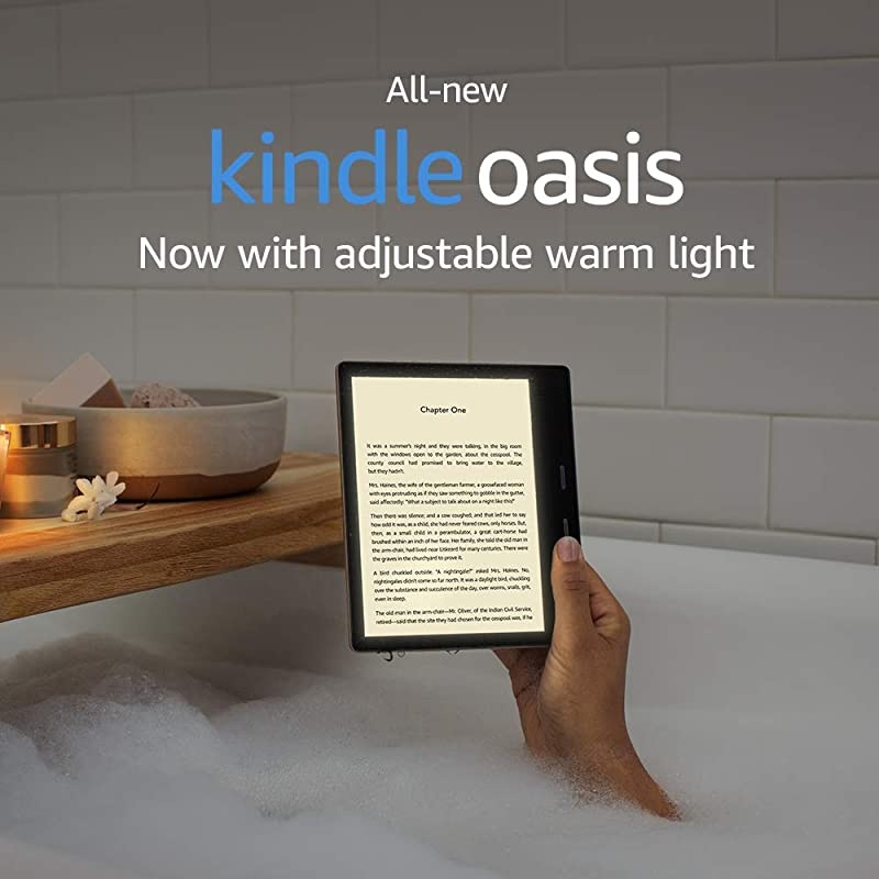Kindle Oasis - Now with adjustable warm light - 32 GB, Graphite - Free 4G LTE + Wi-Fi (International Version - AT&T)