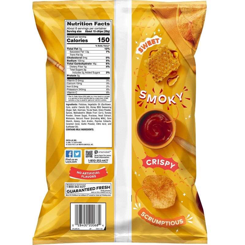 Lay's Honey Barbecue Flavored Potato Chips - 7.75oz