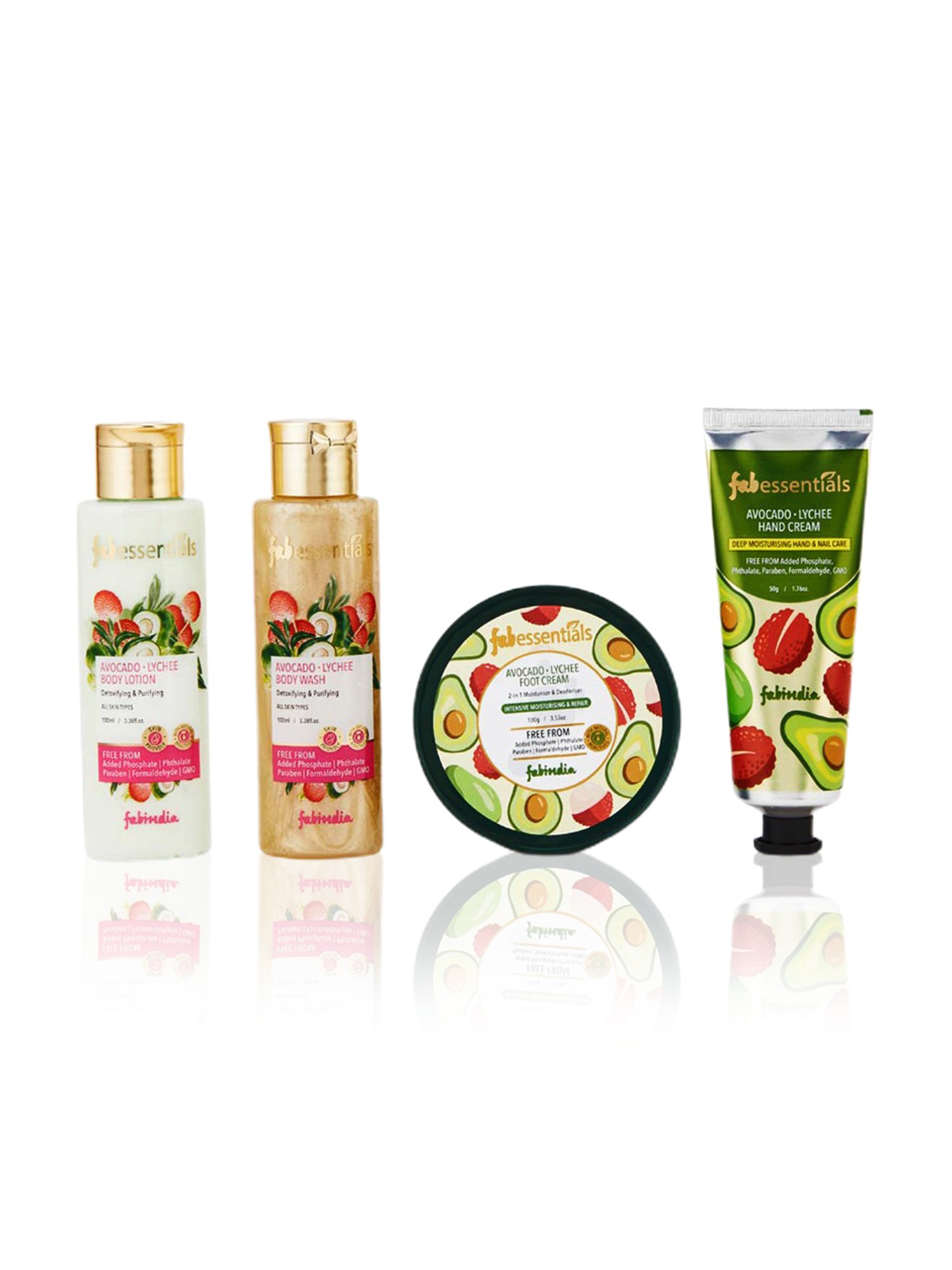 Fabessentials Avocado Lychee Botanical Burst Bath & Body Gift Set
