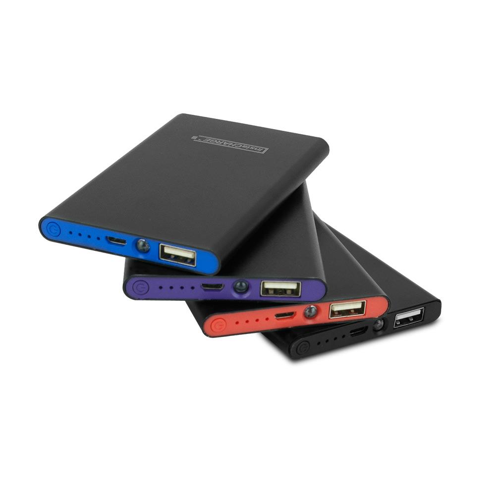 instaCHARGE Grab & Go 4-Pack 4000mAh Power Banks & Charging Station, Black