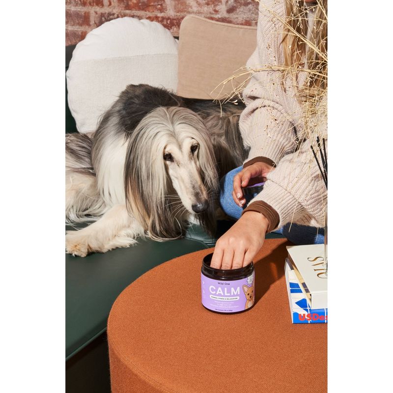 Wild One Calm Dog Supplements for Normal Stress and Relaxation - 120ct