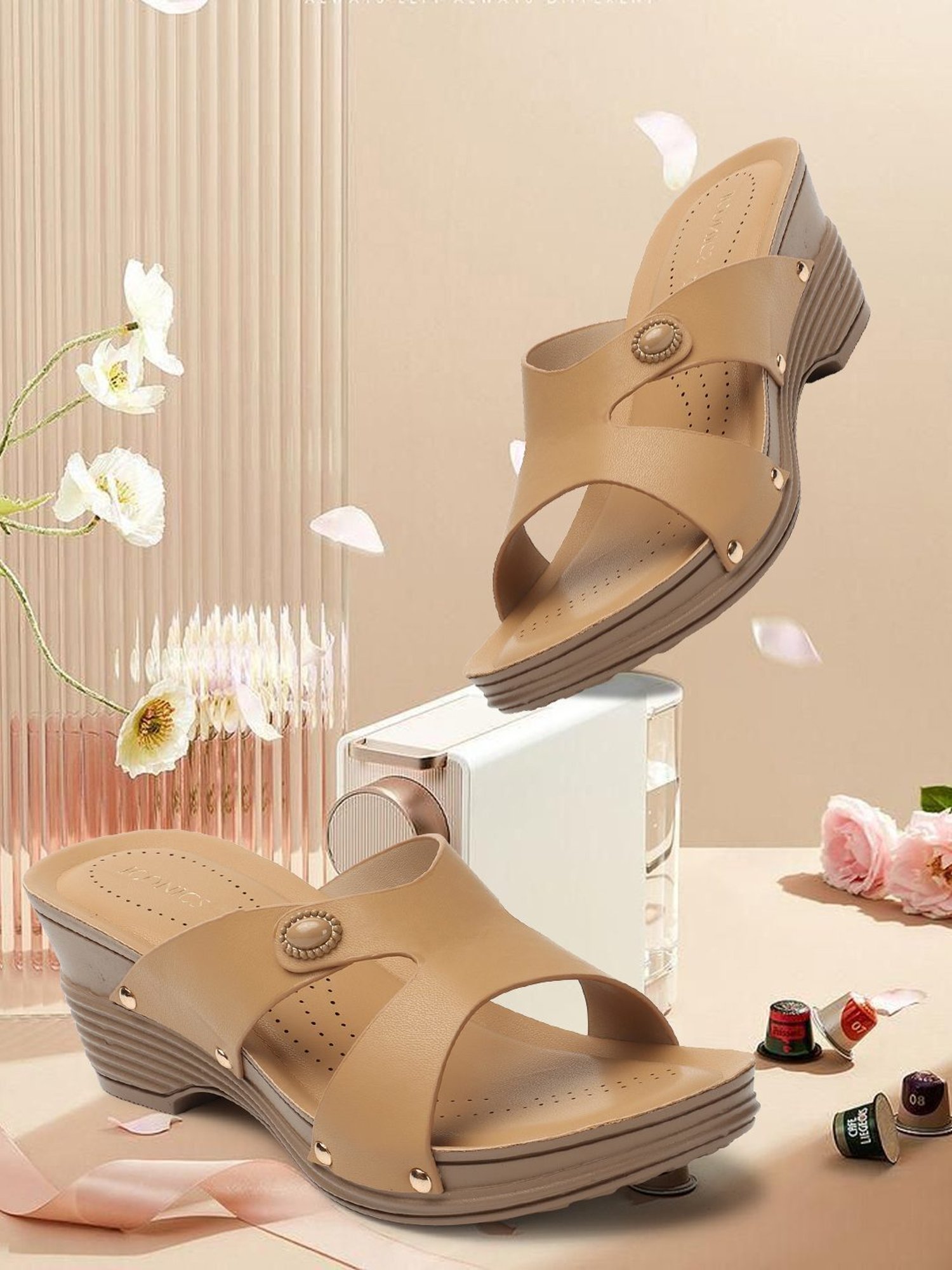 Iconics Women's Tan Casual Sandals