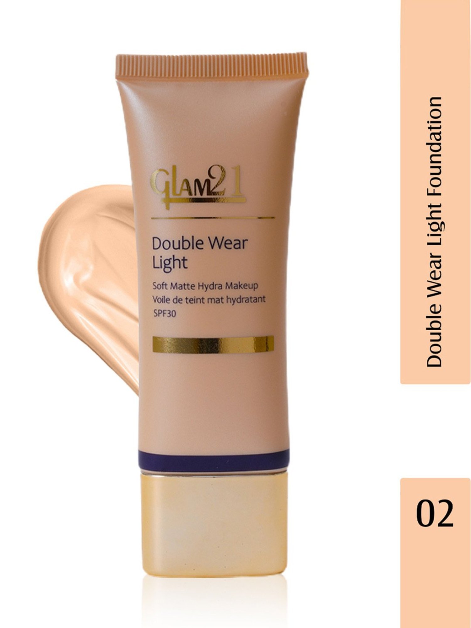 Glam21 Double Wear Light Foundation 02 - 40 gm