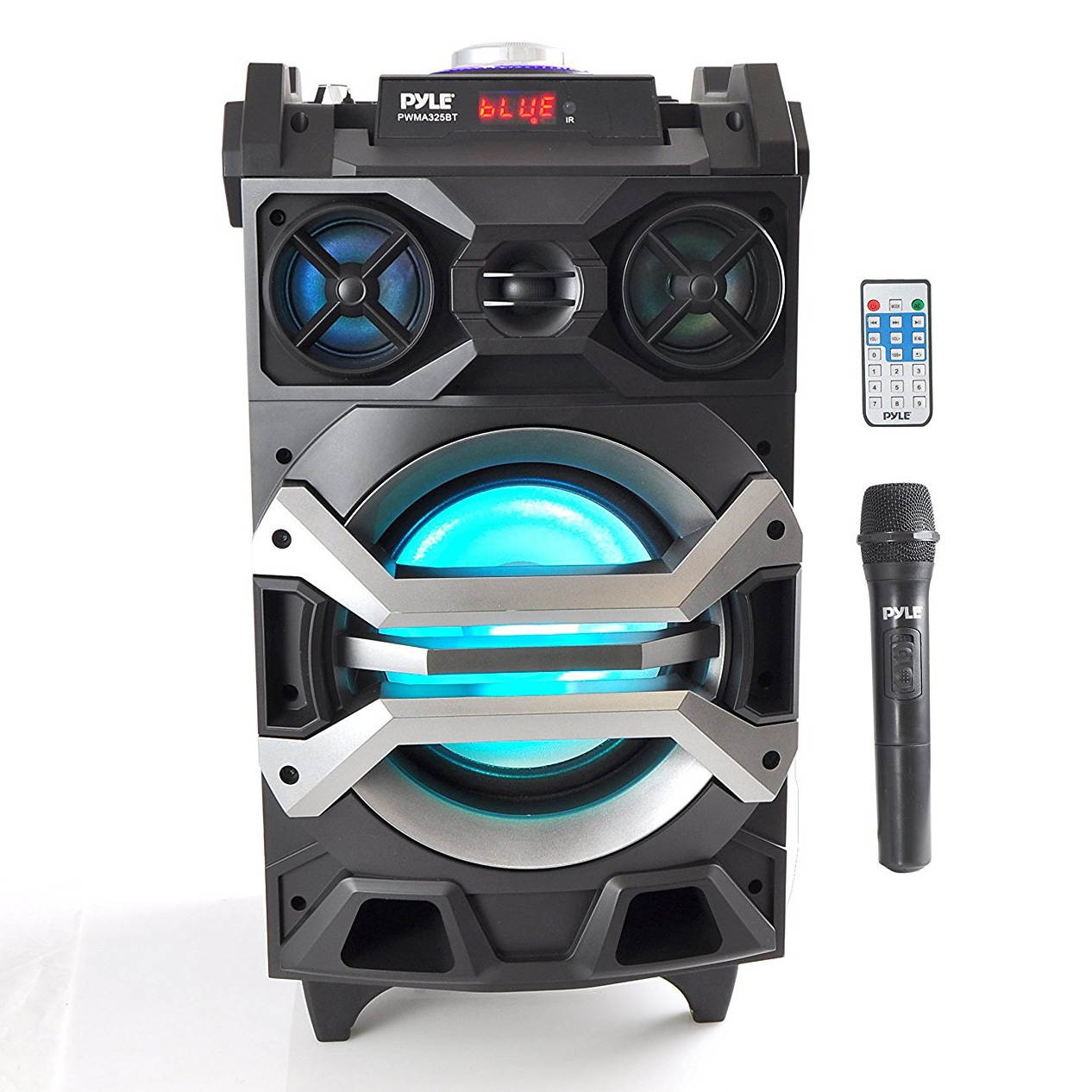 Pyle PA Loudspeaker Portable Bluetooth Karaoke System w/ Wireless Mic (4 Pack)