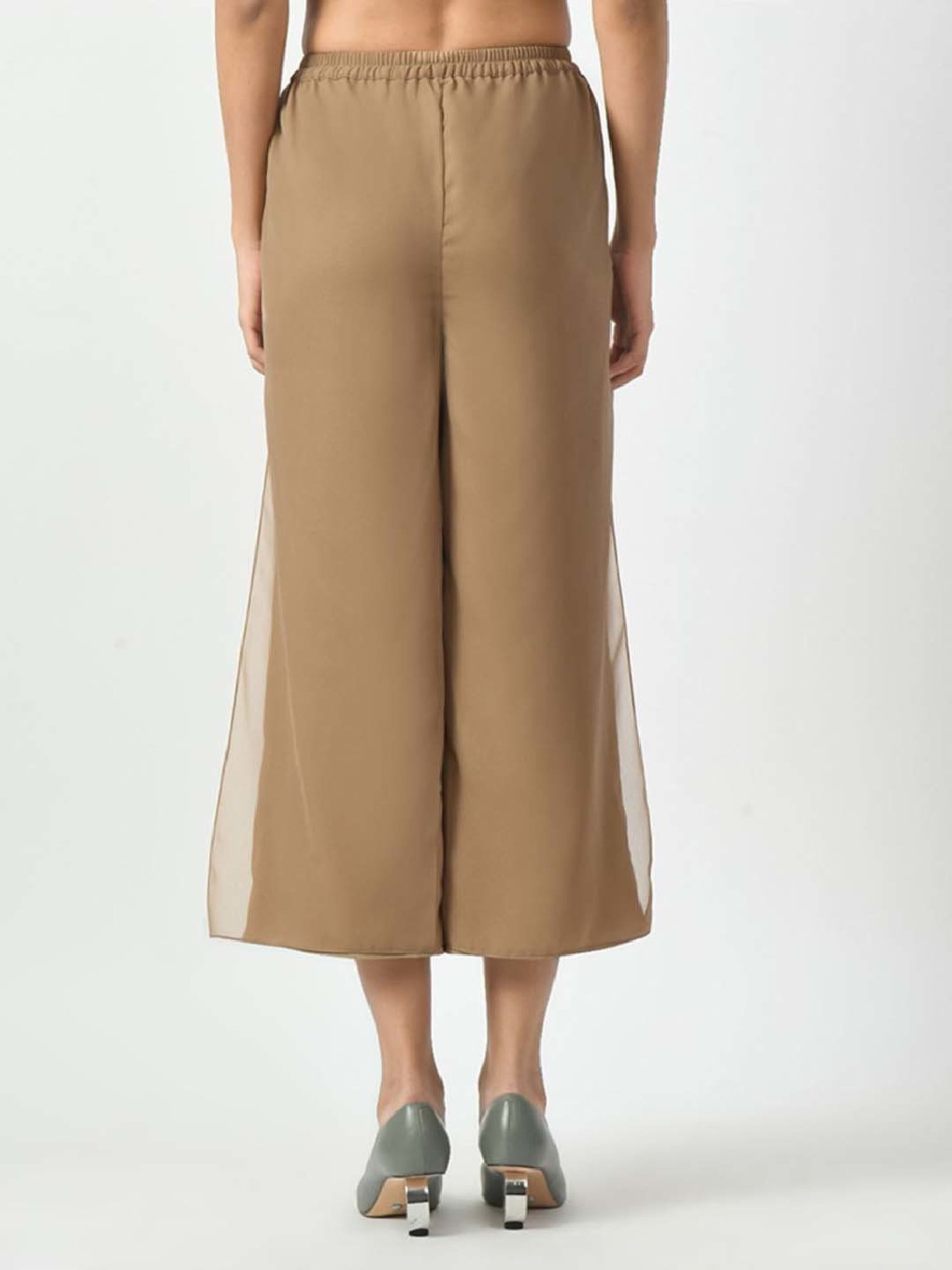 Office & You Brown Mid Rise Palazzos