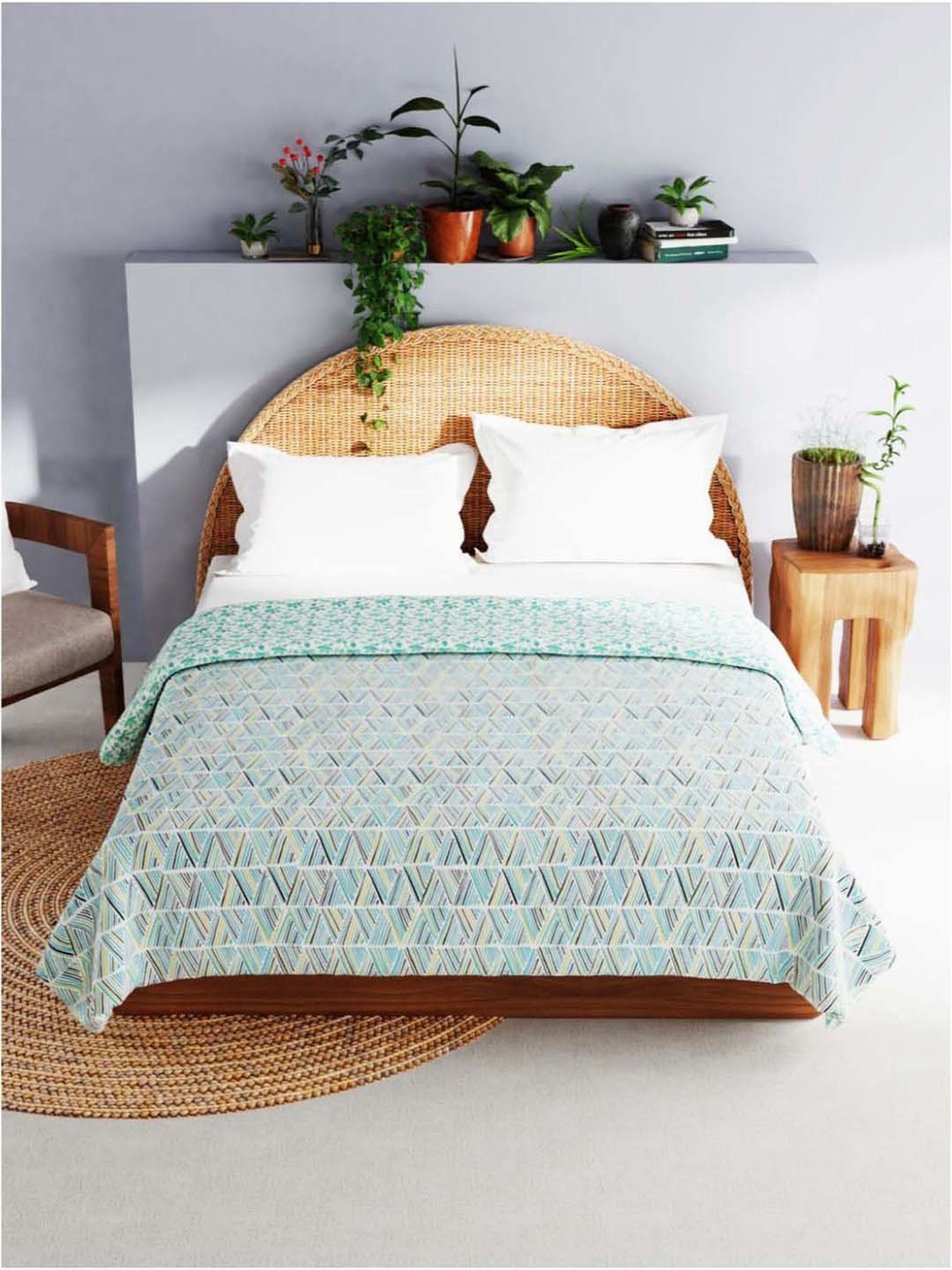 Bianca MEZZO Green Cotton 140 TC Double Dohar