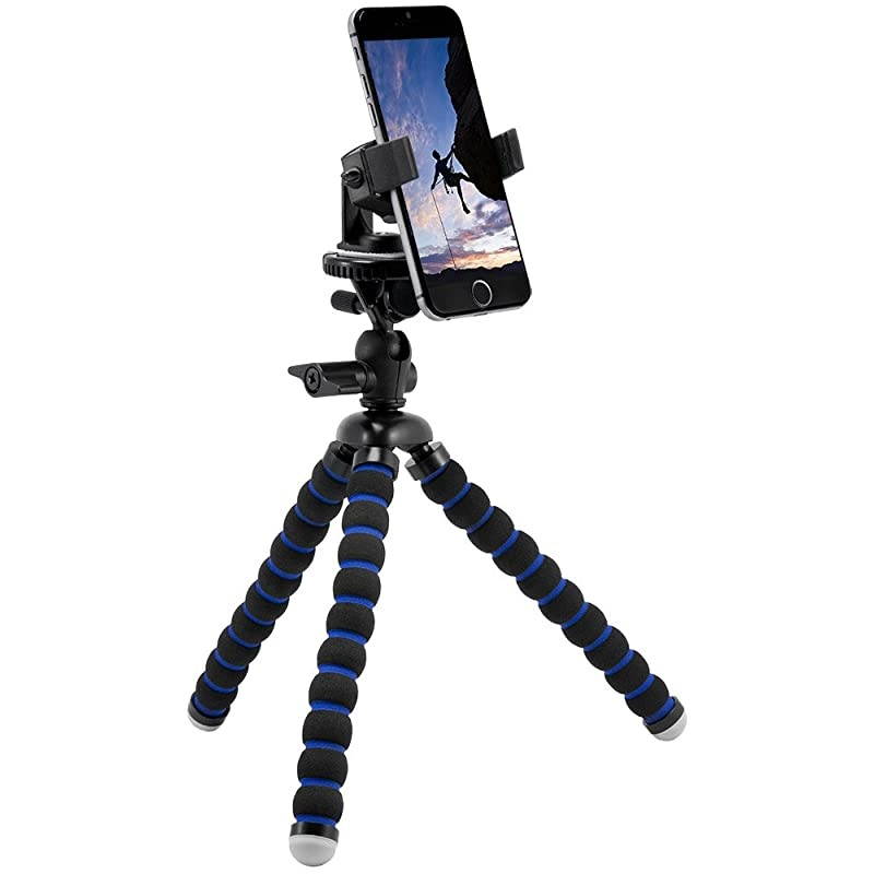 11 Tripod Phone Mount for iPhone 11 XS XR X Galaxy Note 10 9 Galaxy S10 S9 Retail Black Model Number MG2TRIXL