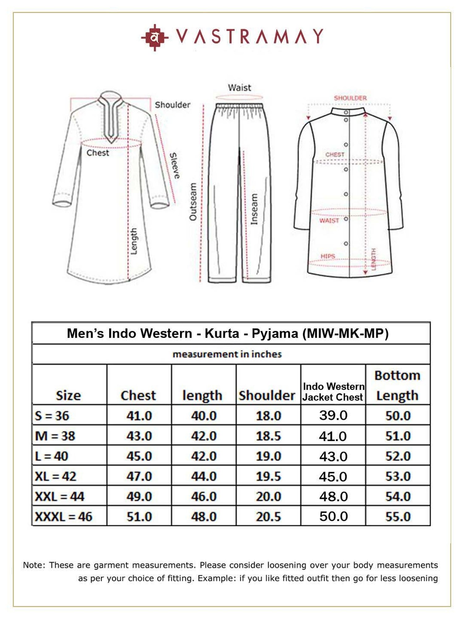 Vastramay Navy Regular Fit Texture Sherwani Set