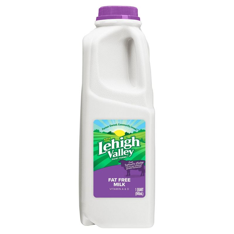 Lehigh Valley Skim Milk - 1qt