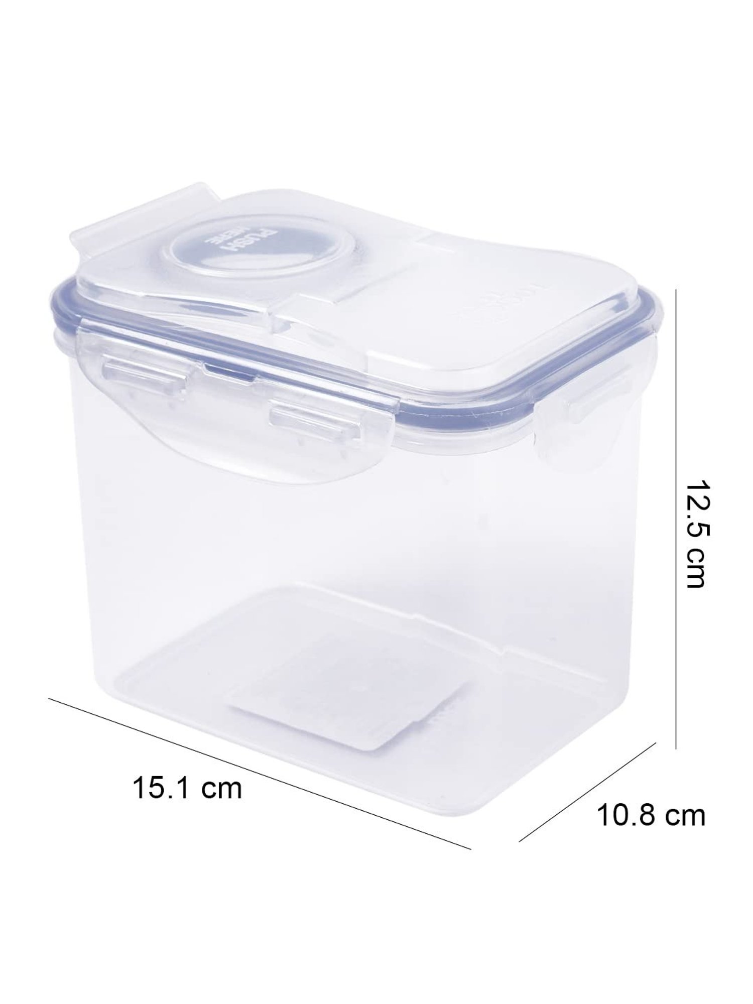 Lock & Lock Transparent Plastic Airtight Food Storage Containers - Set of 3